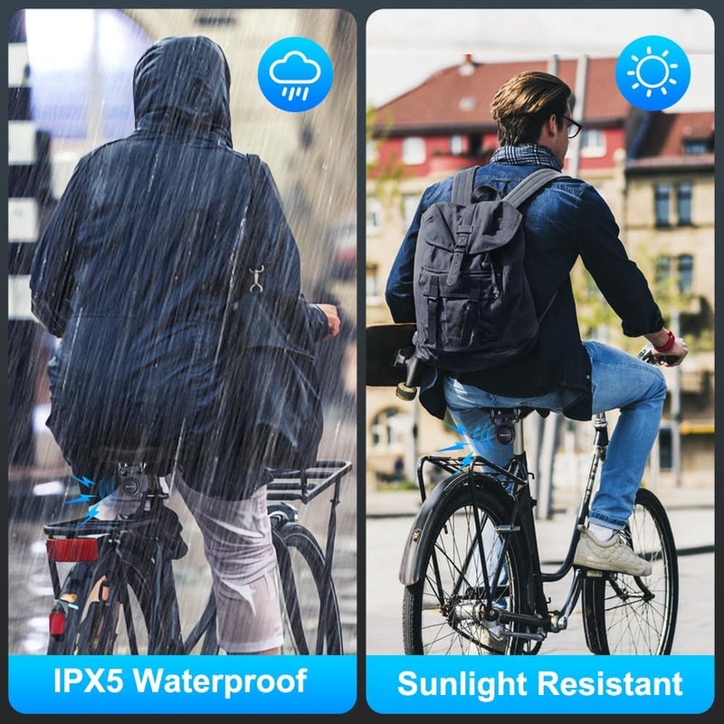 wsdcam USB Rechargeable Bike Alarm with Remote, Wireless Vehicle Security Alarm System Anti Theft Vibration Motion Sensor Alarm for Car Trailer Motorcycle Scooter Ebike - Image 3